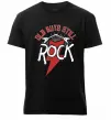 Мужская премиум футболка Old guys still rock Черный фото