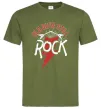 Чоловіча футболка Old guys still rock Оливковий Чоловіча футболка Old guys still rock Оливковий фото