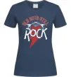Жіноча футболка Old guys still rock Темно-синій фото