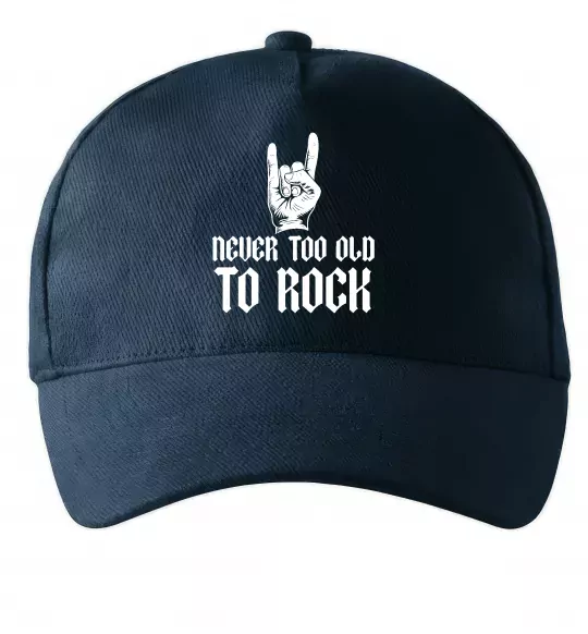 Кепка Never too old to rock Темно-синій фото