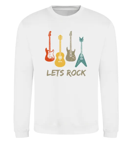 Свитшот Let`s rock гітари Белый фото