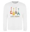 Свитшот Let`s rock гітари Белый фото
