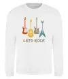 Світшот Let`s rock гітари Білий фото
