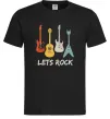 Мужская футболка Let`s rock гітари Черный Мужская футболка Let`s rock гітари Черный фото