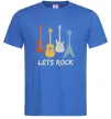 Мужская футболка Let`s rock гітари Ярко-синий Мужская футболка Let`s rock гітари Ярко-синий фото
