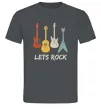 Мужская футболка Let`s rock гітари Графит Мужская футболка Let`s rock гітари Графит фото