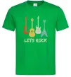 Мужская футболка Let`s rock гітари Зеленый Мужская футболка Let`s rock гітари Зеленый фото