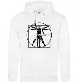 Чоловіча толстовка (худі) Da Vinci rock Білий фото