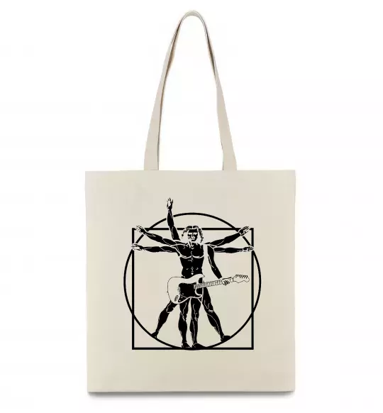 Эко-сумка Da Vinci rock Бежевый фото