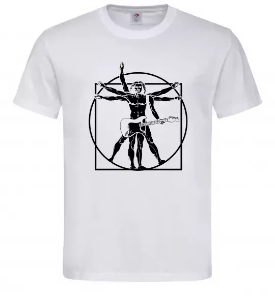 Чоловіча футболка Da Vinci rock Білий фото