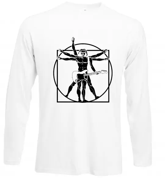 Лонгслів Da Vinci rock Білий фото