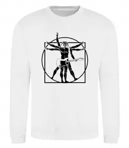 Свитшот Da Vinci rock Белый фото