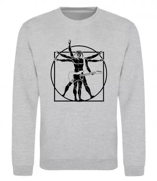 Світшот Da Vinci rock Сірий меланж фото