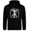 Мужская толстовка (худи) Da Vinci rock Черный фото