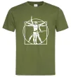 Чоловіча футболка Da Vinci rock Оливковий фото