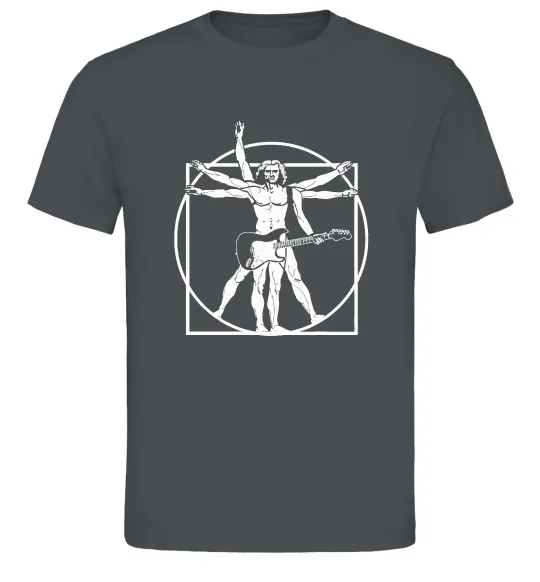 Чоловіча футболка Da Vinci rock Графіт фото