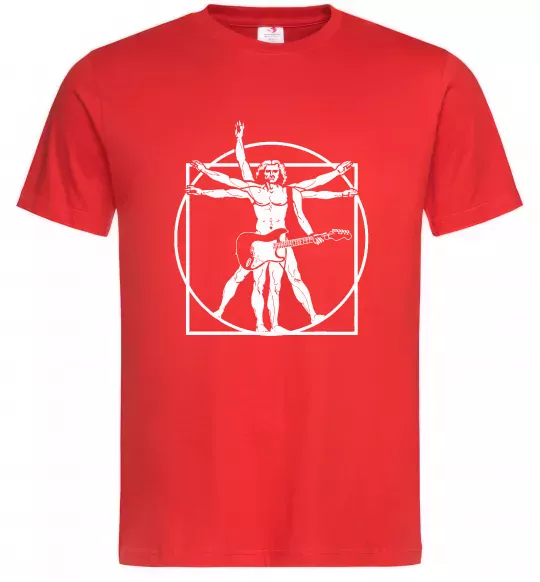 Чоловіча футболка Da Vinci rock Червоний фото