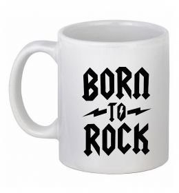 Чашка керамічна Born to rock