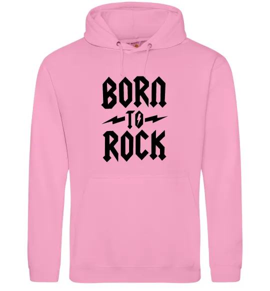 Женская толстовка (худи) Born to rock Розовый фото