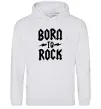 Жіноча толстовка (худі) Born to rock Сірий меланж фото