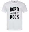 Чоловіча футболка Born to rock Білий Чоловіча футболка Born to rock Білий фото