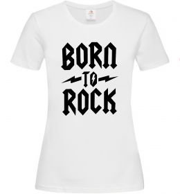 Женская футболка Born to rock