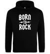 Мужская толстовка (худи) Born to rock Черный фото