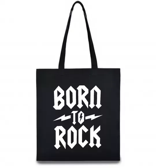 Эко-сумка Born to rock Черный фото