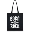 Эко-сумка Born to rock Черный фото
