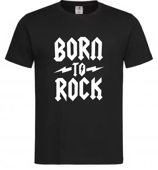 Чоловіча футболка Born to rock Чорний фото