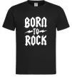 Чоловіча футболка Born to rock Чорний Чоловіча футболка Born to rock Чорний фото
