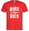Чоловіча футболка Born to rock Червоний Чоловіча футболка Born to rock Червоний фото