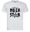 Мужская футболка Born to be a rock star Белый фото