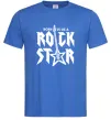 Мужская футболка Born to be a rock star Ярко-синий фото