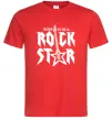 Мужская футболка Born to be a rock star Красный фото