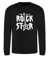 Свитшот Born to be a rock star Черный фото