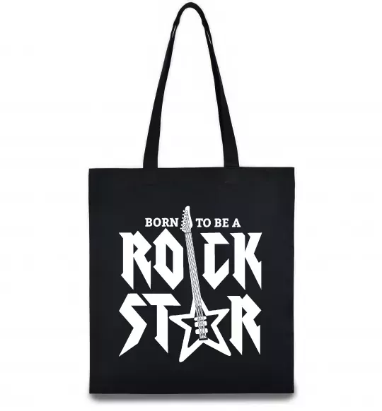Эко-сумка Born to be a rock star Черный фото