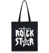Эко-сумка Born to be a rock star Черный фото