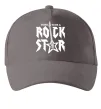 Кепка Born to be a rock star Сірий фото
