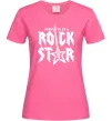 Жіноча футболка Born to be a rock star Яскраво-рожевий Жіноча футболка Born to be a rock star Яскраво-рожевий фото