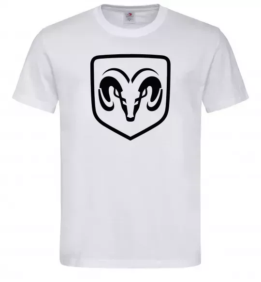 Мужская футболка Dodge logo Белый фото