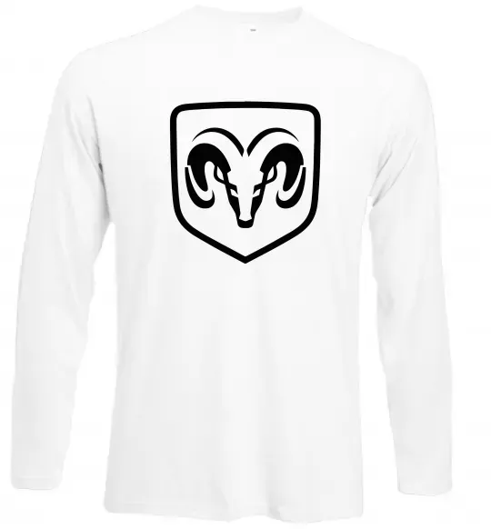 Лонгслив Dodge logo Белый фото