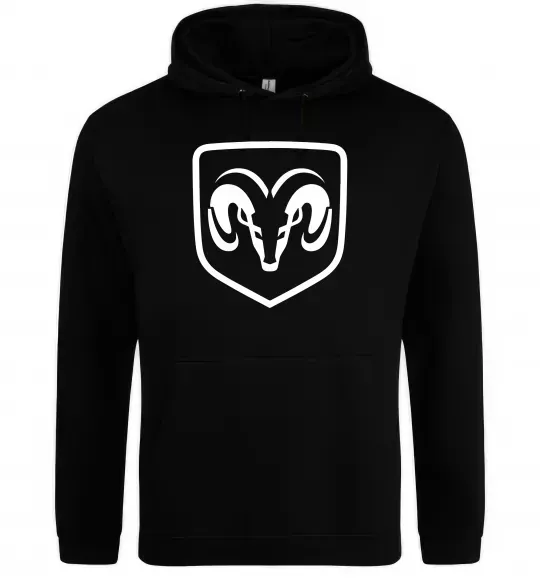 Мужская толстовка (худи) Dodge logo Черный фото