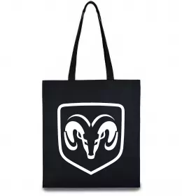 Эко-сумка Dodge logo Черный фото