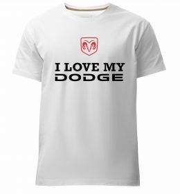 Чоловіча преміум футболка I love my Dodge