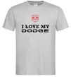 Мужская футболка I love my Dodge Серый Мужская футболка I love my Dodge Серый фото