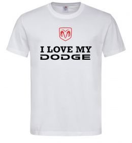 Мужская футболка I love my Dodge Мужская футболка I love my Dodge