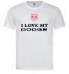 Мужская футболка I love my Dodge Белый Мужская футболка I love my Dodge Белый фото