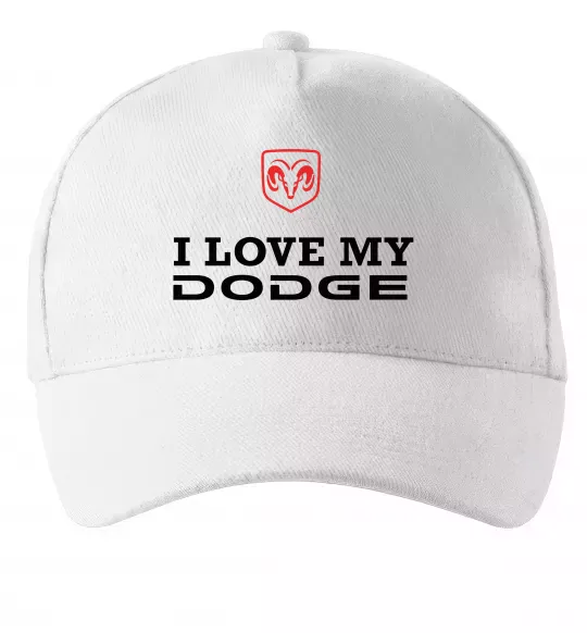 Кепка I love my Dodge Белый фото