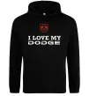 Мужская толстовка (худи) I love my Dodge Черный фото